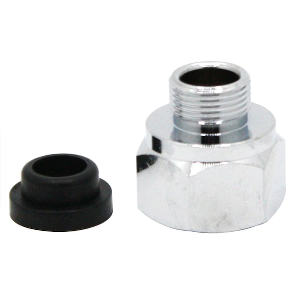 Thrifco Plumbing 1/2 Inch FIP x 3/8 Inch OD Male Comp. Water Supply Stop Faucet 4400122 - main